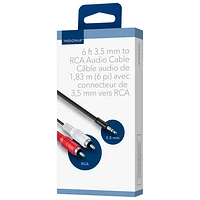 Insignia 1.8m (6 ft.) 3.5mm to RCA Audio Cable