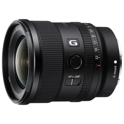 Sony E-Mount Full-Frame FE 20mm f/1.8 Vlogger Ultra Wide Angle Prime G Lens