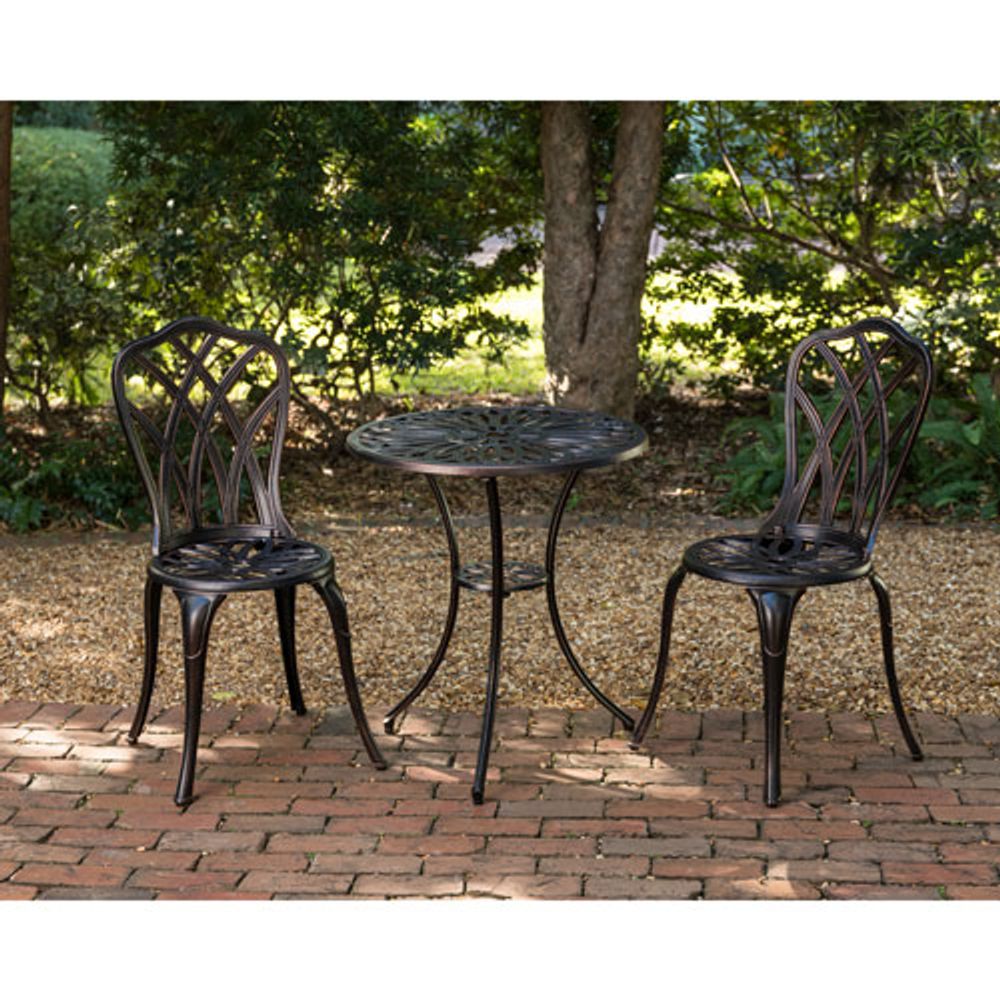 Diane 3-Piece Bistro Set - Bronze