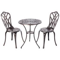 Diane 3-Piece Bistro Set - Bronze