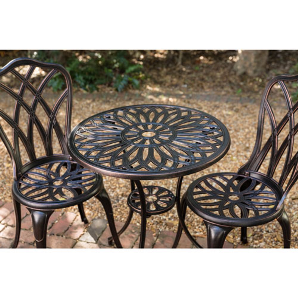 Diane 3-Piece Bistro Set - Bronze