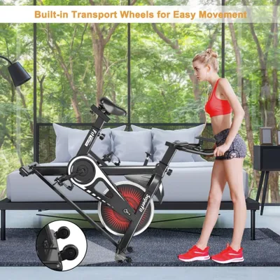 superfit stationary exercise bike silent belt drive cycling bike