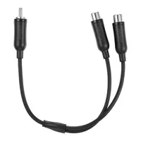 Insignia 0.16m (6 in) RCA Male to 2-Female Cable Splitter