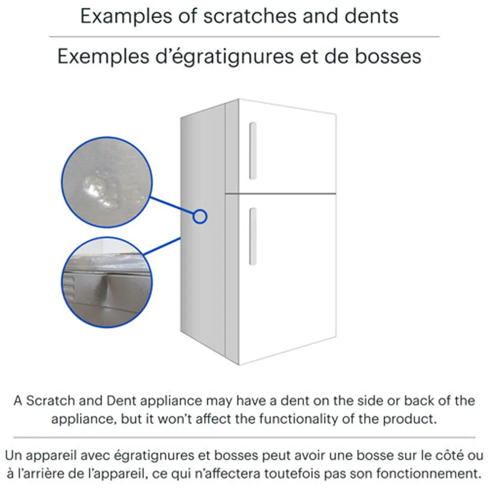 Whirlpool 36" 23.8 Cu. Ft. French Door Refrigerator (WRF954CIHZ) - Stainless - Open Box - Scratch & Dent