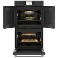 Café 30" 10 Cu. Ft. True Convection Electric Double Wall Oven (CTD90FP3ND1) - Matte Black