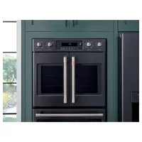 Café 30" 10 Cu. Ft. True Convection Electric Double Wall Oven (CTD90FP3ND1) - Matte Black