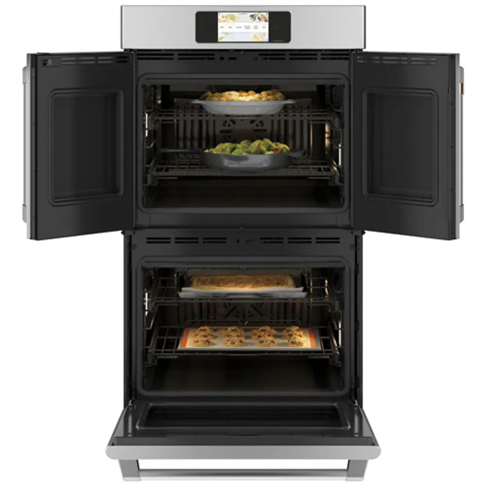 Café 30" 10 Cu. Ft. True Convection Electric Double Wall Oven (CTD90FP2NS1) - Stainless Steel