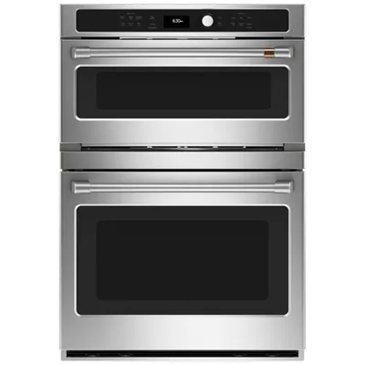 Café 30" 6.7 Cu. Ft. True Convection Electric Combination Wall Oven (CTC912P2NS1) - Stainless Steel