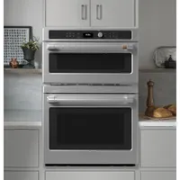 Café 30" 6.7 Cu. Ft. True Convection Electric Combination Wall Oven (CTC912P2NS1) - Stainless Steel