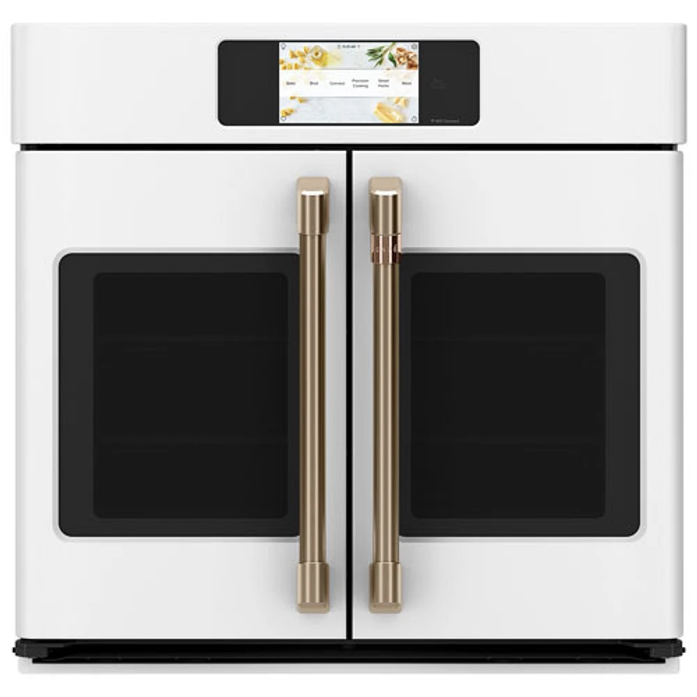 Café 30" 5 Cu. Ft. True Convection Electric Wall Oven (CTS90FP4NW2) - Matte White