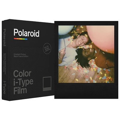 Polaroid Classic Colour i-Type Film - Black Frame - 8-Pack