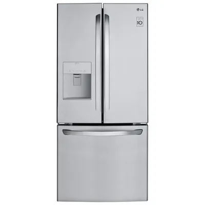 LG 30" 21.8 Cu. Ft. French Door Refrigerator with Water Dispenser (LRFWS2200S) - Stainless Steel