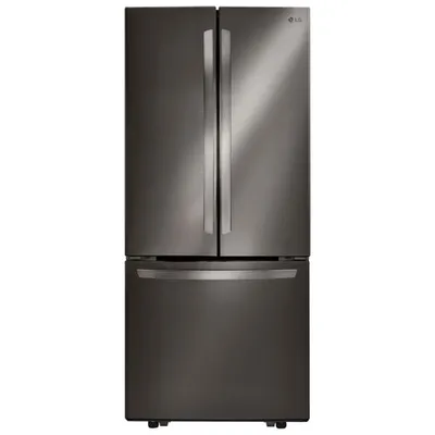 LG 30" 21.8 Cu. Ft. French Door Refrigerator (LRFNS2200D) - Black Stainless Steel