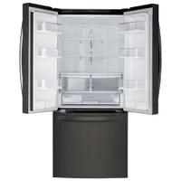 LG 30" 21.8 Cu. Ft. French Door Refrigerator (LRFNS2200D) - Black Stainless Steel