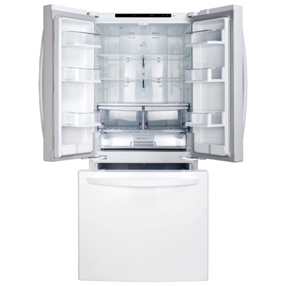 LG 30" 21.8 Cu. Ft. French Door Refrigerator (LRFNS2200W) - White