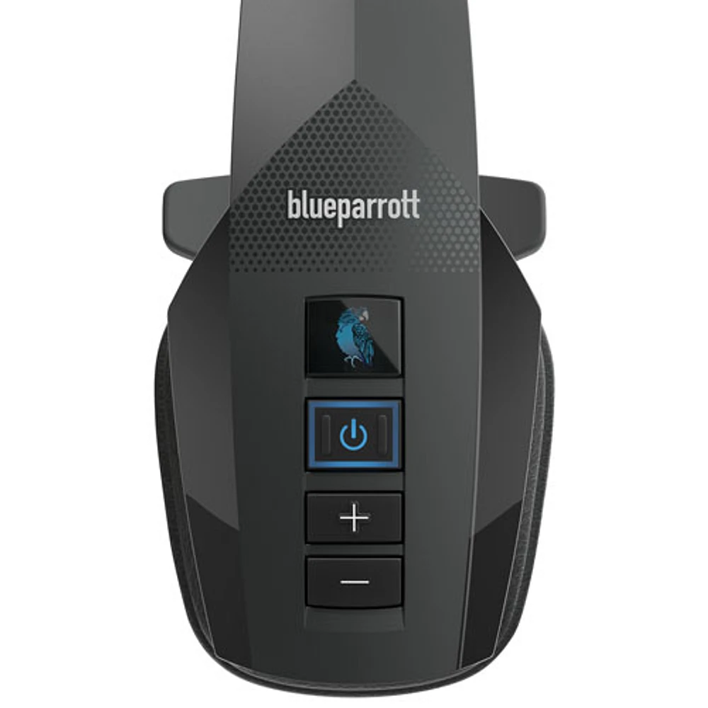 Casque d'écoute mono sans fil Bluetooth B350-XT de BlueParrott avec microphone à suppression du bruit à 96 % et serre-tête léger