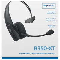 Blueparrott B350-XTS On-Ear Noise Cancelling Bluetooth Headphones - Black