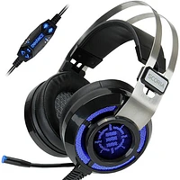 ENHANCE Scoria Over-Ear Gaming Headset - Black/Silver