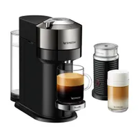 Nespresso Vertuo Next Deluxe Coffee & Espresso Machine by Breville with Aeroccino - Dark Chrome