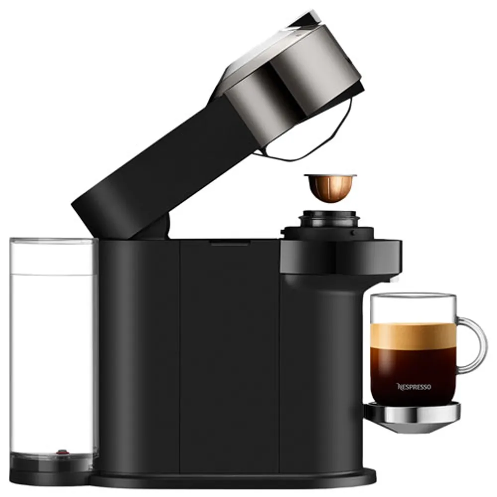 Nespresso Vertuo Next Deluxe Coffee & Espresso Machine by Breville with Aeroccino - Dark Chrome