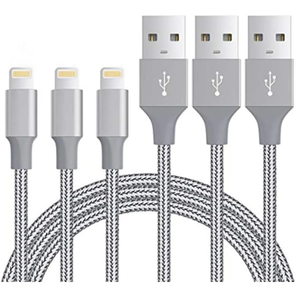 Quntis iPhone Charger 3 Pack 6ft [MFi Certified] iPhone Fast Charging Cable  Cord Short USB A to Lightning Cable for iPhone 14 13 12 11 Pro Max XR XS X