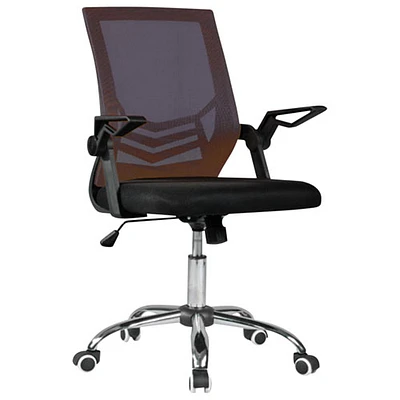 TygerClaw Ergonomic Mid-Back Mesh Office Chair - Black