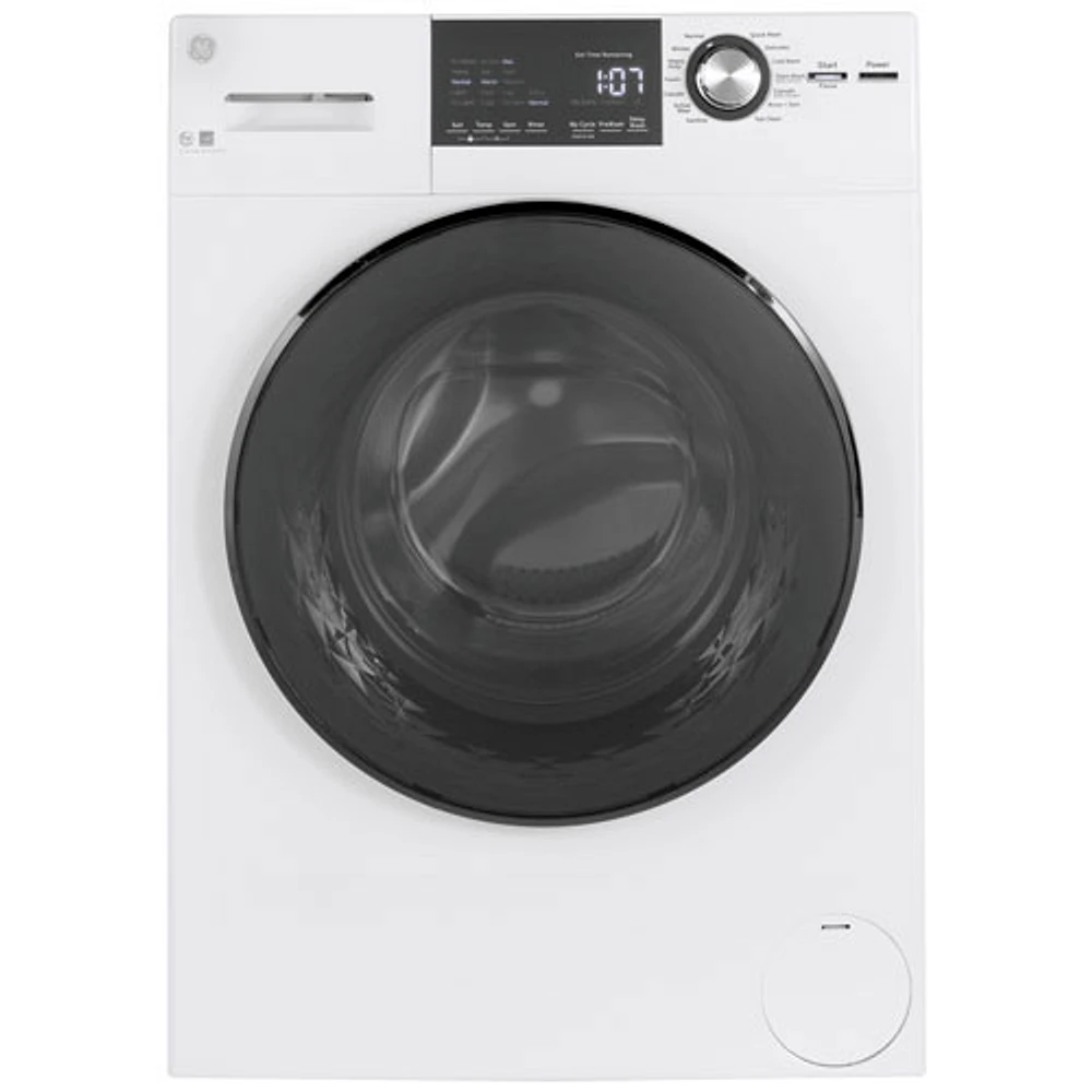 GE 2.8 Cu. Ft. Front Load Steam Washer (GFW148SSMWW) - White - Open Box