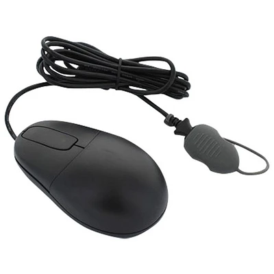 Seal Shield Silver Surf USB Wired Mouse - Black