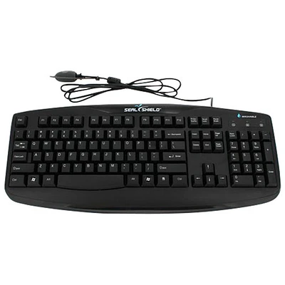 Seal Shield Storm Wired Full Size Waterproof Keyboard - English