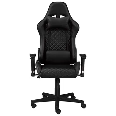 Brassex Atticus Ergonomic Faux Leather Gaming Chair - Black