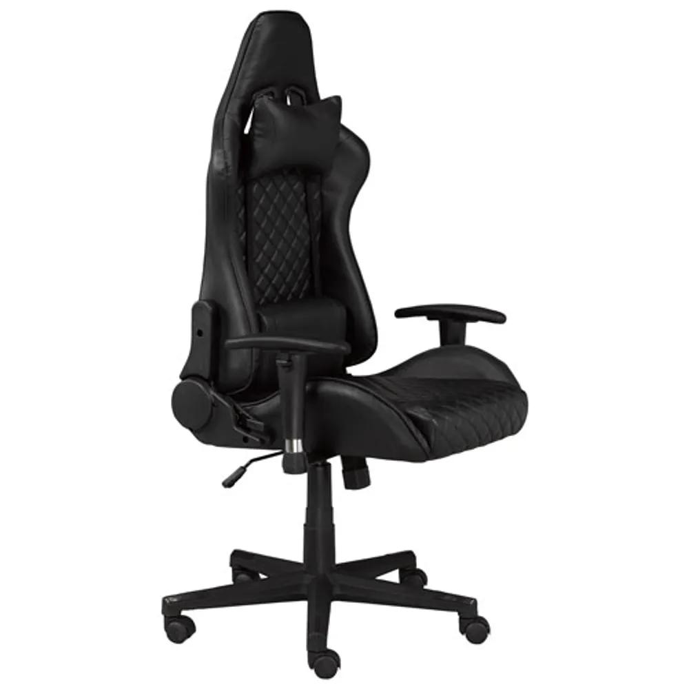 Brassex Atticus Ergonomic Faux Leather Gaming Chair - Black