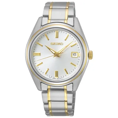Seiko 36mm Women's Dress Watch - Gold/Silver/White