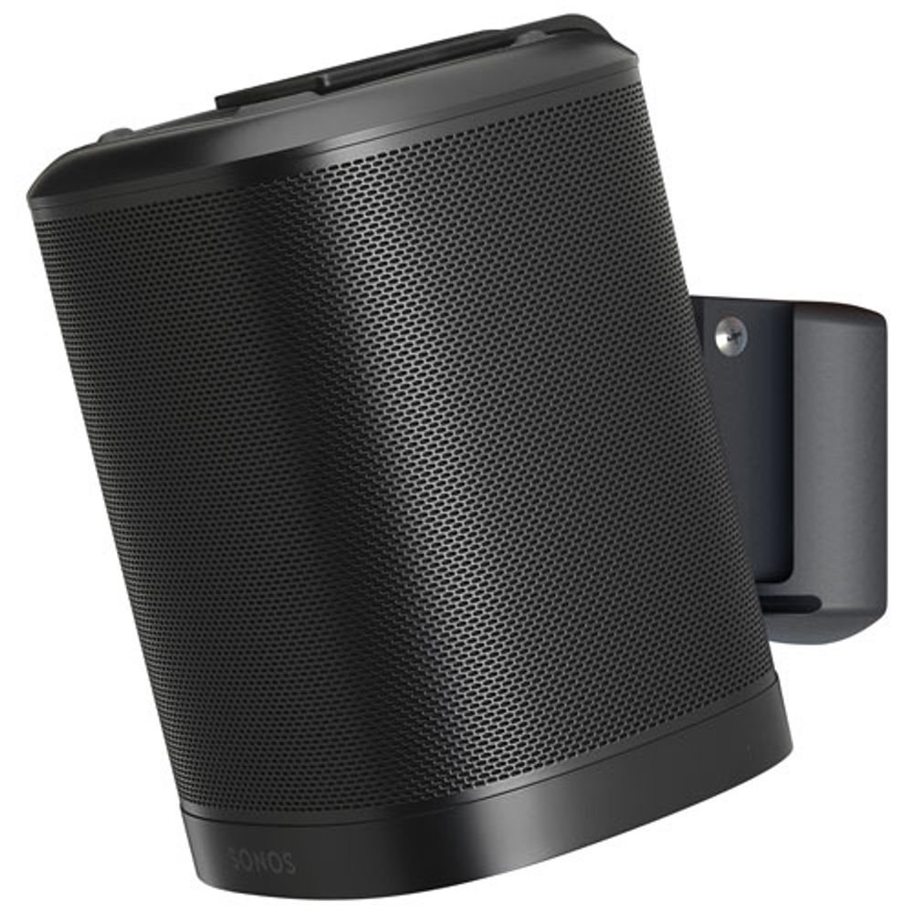 SoundXtra Tilting Wall Mount Bracket for Sonos One/OneSL/Play:1 Speakers - Black - Only at Best Buy