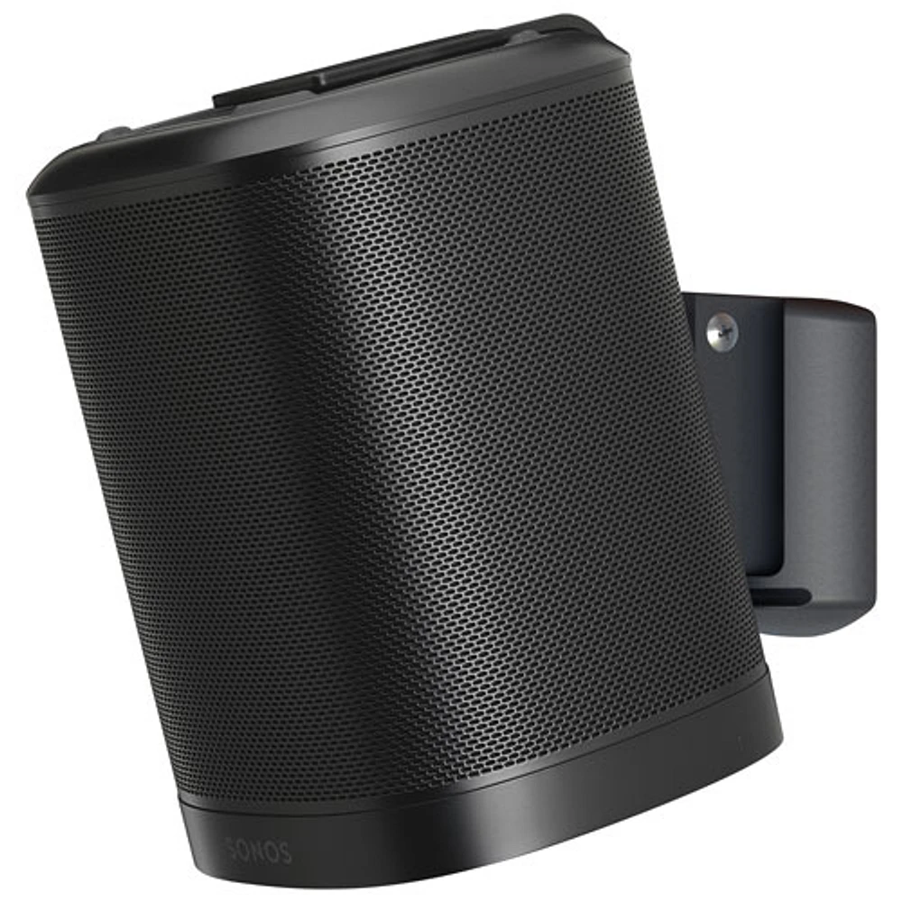 SoundXtra Tilting Wall Mount Bracket for Sonos One/OneSL/Play:1 Speakers - Black - Only at Best Buy