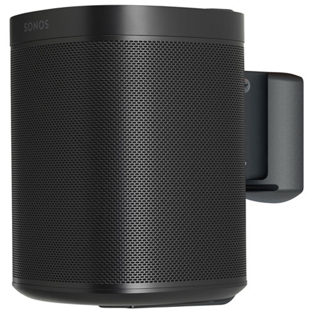 SoundXtra Tilting Wall Mount Bracket for Sonos One/OneSL/Play:1 Speakers - Black - Only at Best Buy