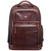 Mancini Buffalo 15.6" Laptop Day Backpack - Brown