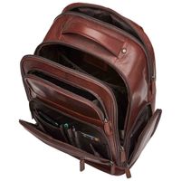 Mancini Buffalo 15.6" Laptop Day Backpack - Brown