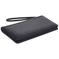 Mancini Casablanca RFID Genuine Leather Travel Wallet - Black