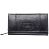 Mancini Casablanca RFID Genuine Leather Tri-fold Clutch Wallet