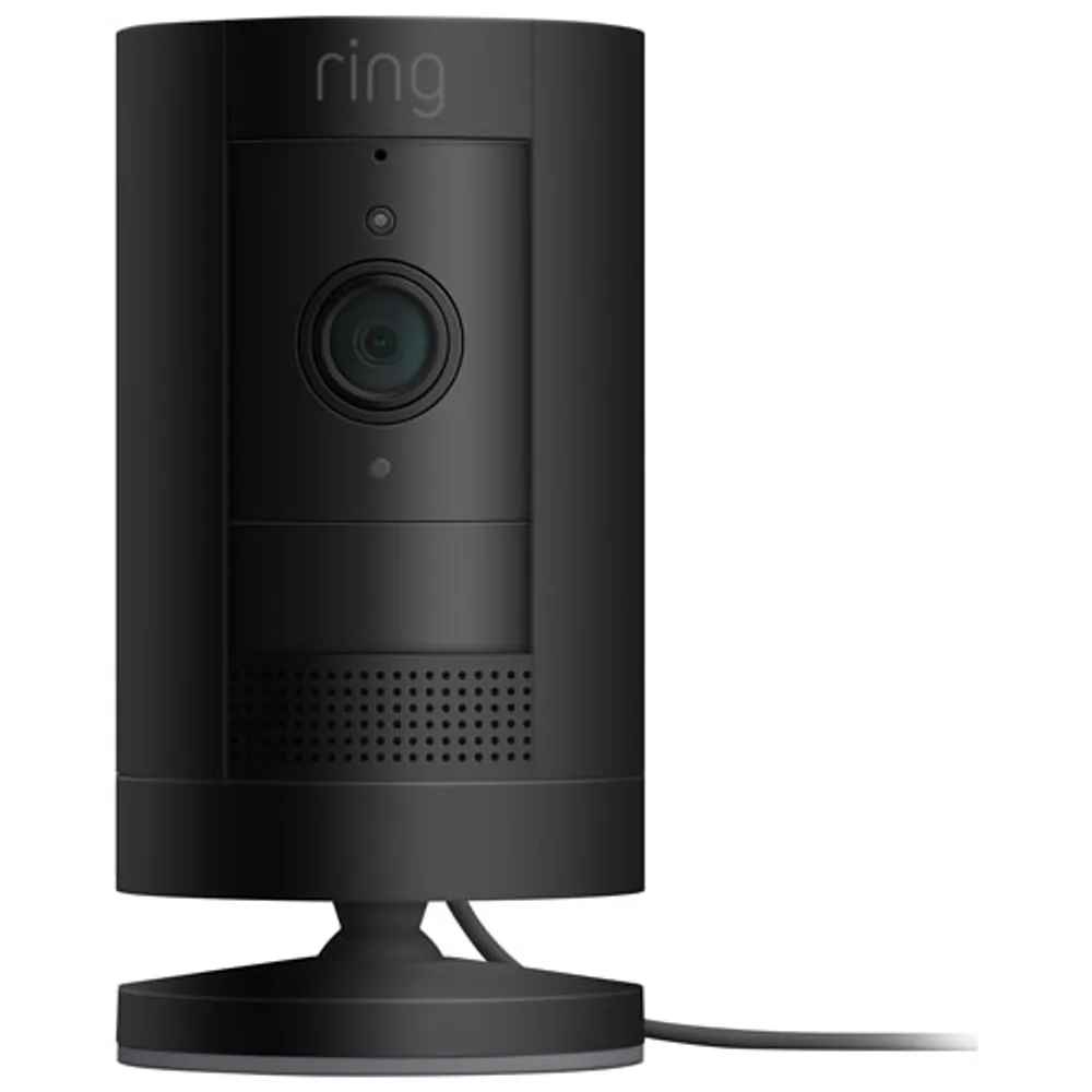 Ring Stick Up Cam Wired Indoor/Outdoor 1080p HD IP Camera (2019) - Black