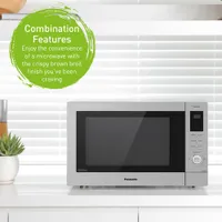 Panasonic Genius 4-in-1 1.2 Cu. Ft. Microwave w/ Air Fryer (NNCD87KS) - Stainless Steel