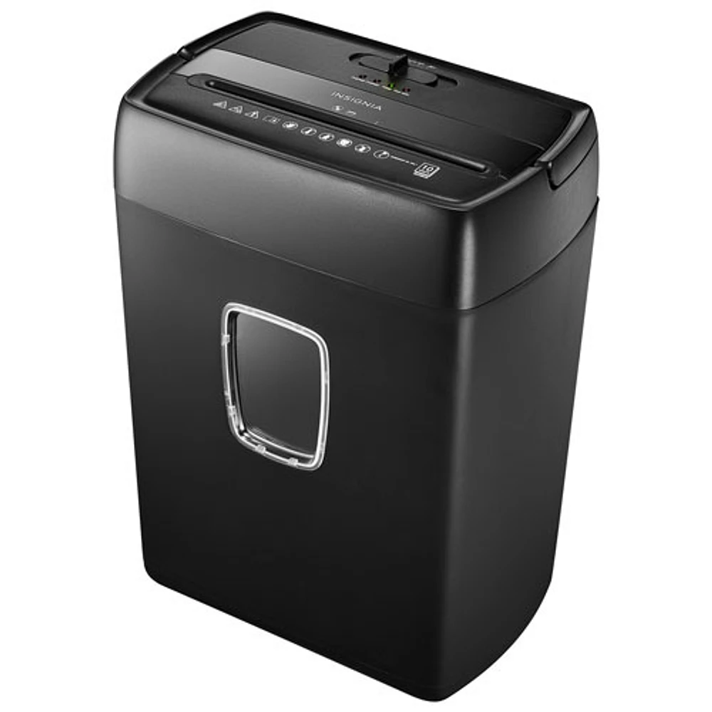 Insignia 10-Sheet Cross-Cut Shredder (NS-S10CCBK-C) - Only at Best Buy