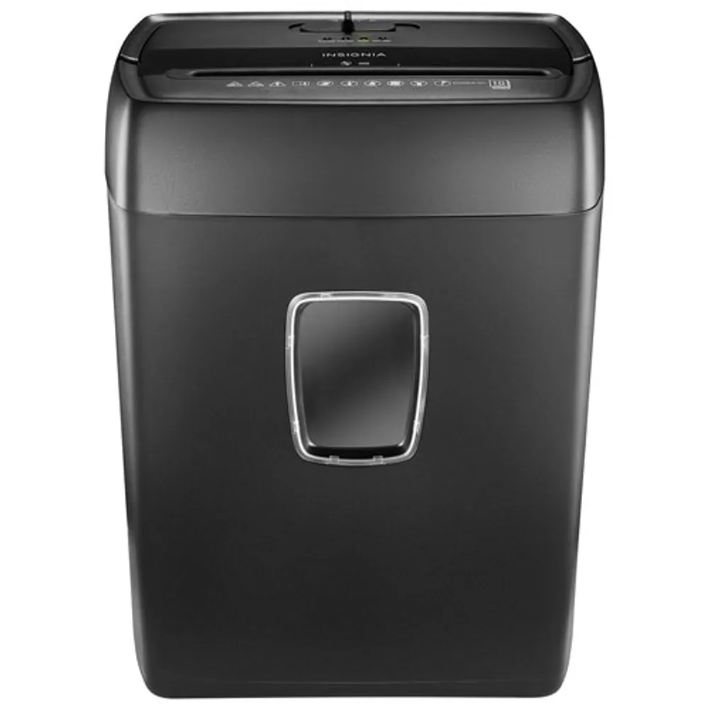 Insignia 10-Sheet Cross-Cut Shredder (NS-S10CCBK-C) - Only at Best Buy