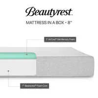 Beautyrest 8" Memory Foam Mattress In A Box - Double