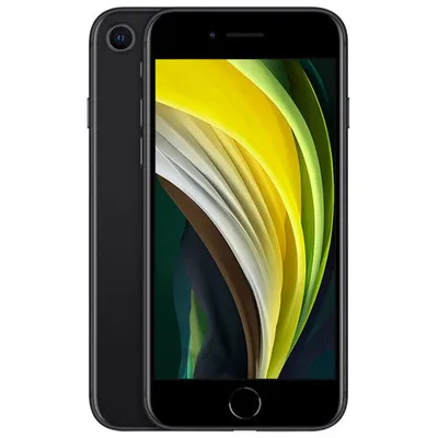 Fido Apple iPhone SE 64GB (2nd Generation) - Black - Monthly Financing