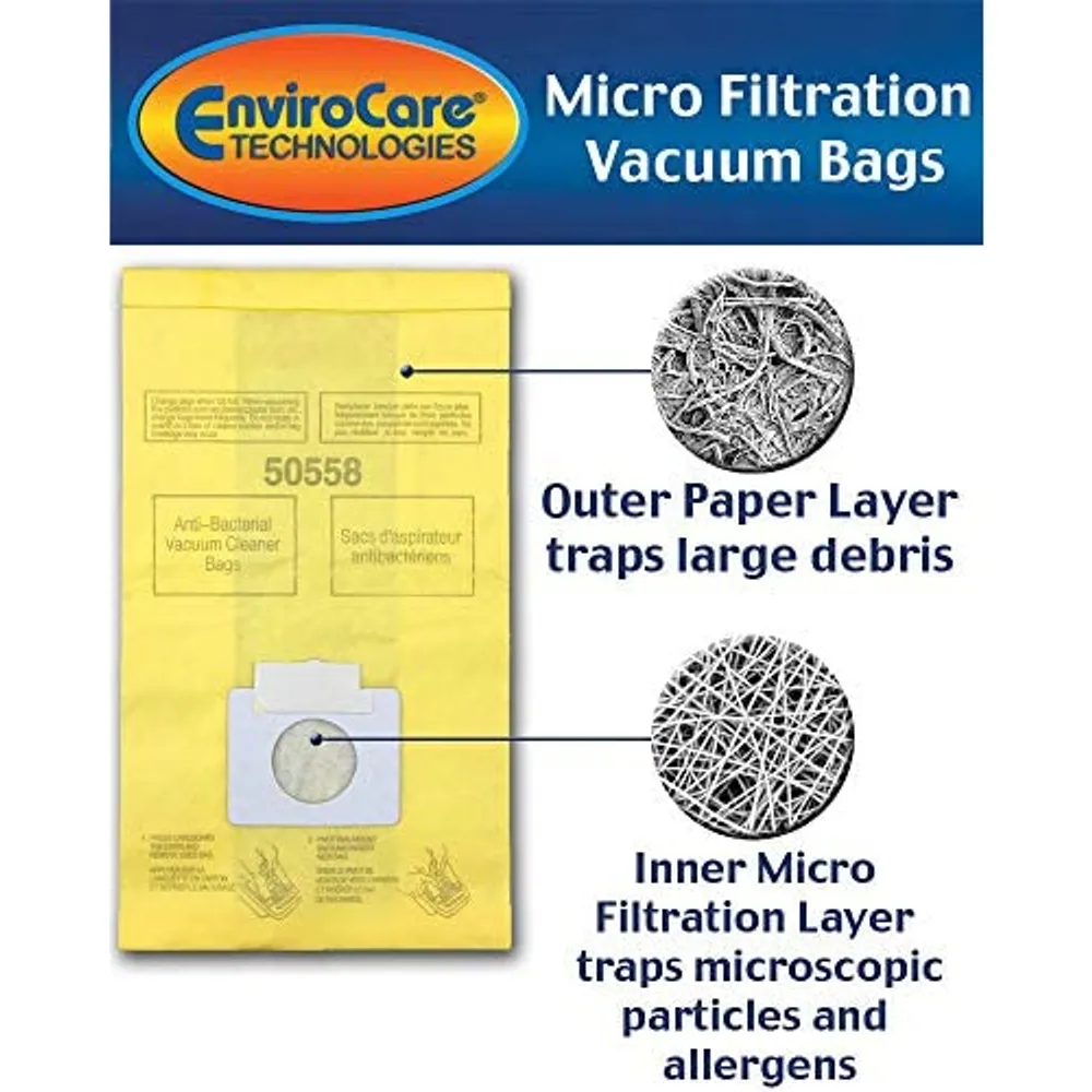 Kenmore Style CQ Micro Filtration Canister Cloth Vacuum Bags Similar to  50558 5055 50557 by ZVac Pack of 18  Amazonin Home  Kitchen