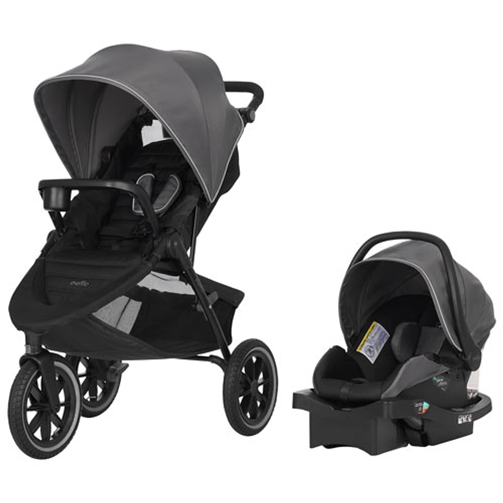 Système de transport Folio3 Stroll & Jog avec siège d'auto pour bébé LiteMax 35 d'Evenflo - Avenue