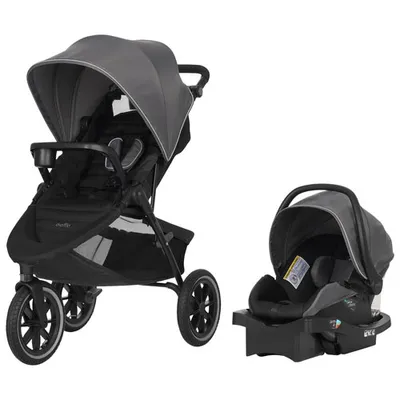 Evenflo Folio3 Stroll & Jog Travel System with LiteMax 35 Infant Car Seat - Avenue