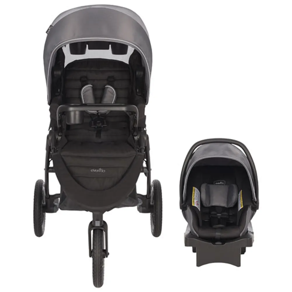 Evenflo Folio3 Stroll & Jog Travel System with LiteMax 35 Infant Car Seat - Avenue