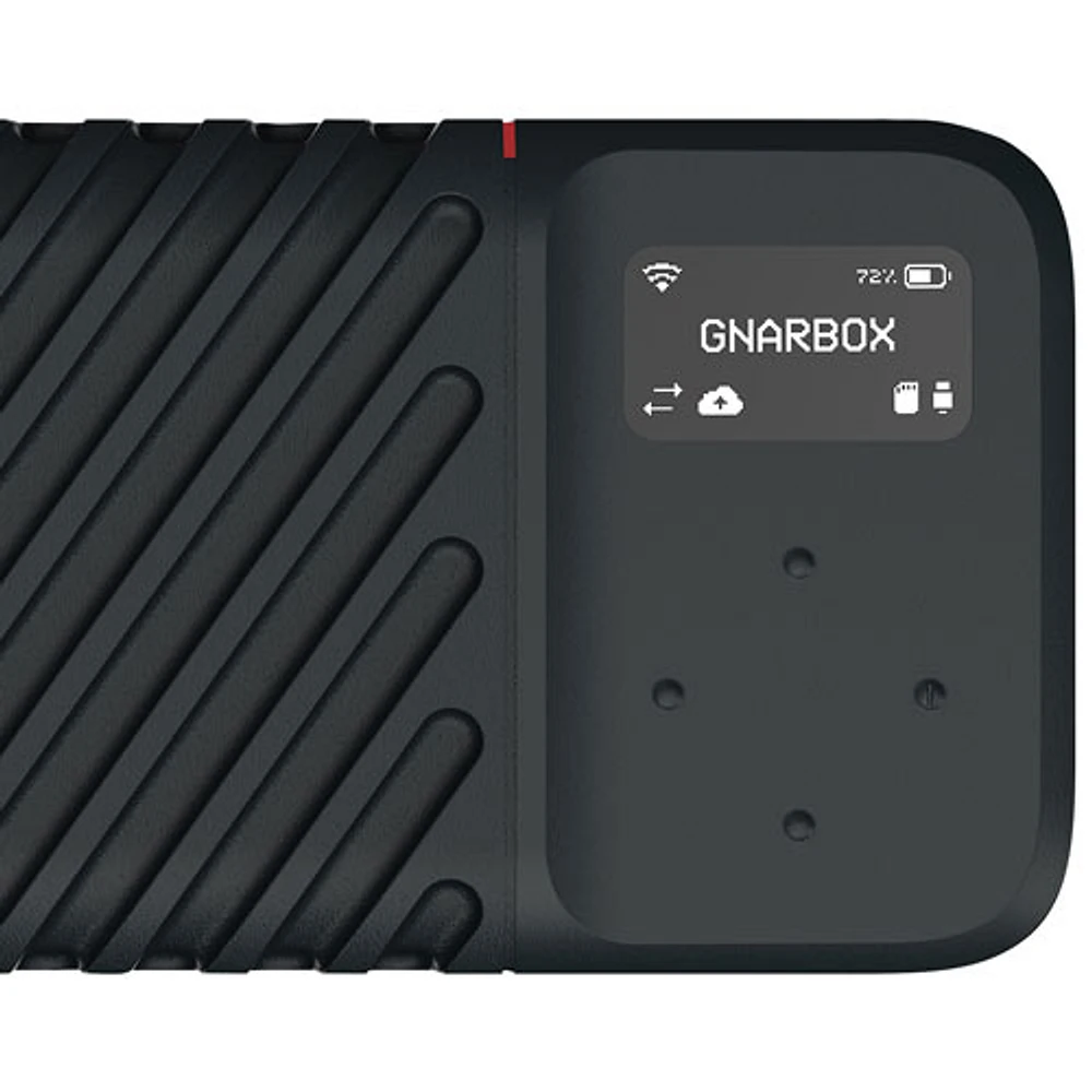 GNARBOX 2.0 256GB External Backup Solid State Drive (GNAR256V2) - Black